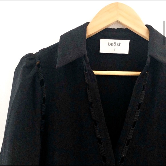 BA&SH Jumpsuit in Black Size 2 (8 US) - Picture 8 of 9